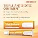 Advanced Wound Healing Ointment, Fast Care for Cuts, Burns & Scrapes, Clinically Proven Skin Repair, Hypoallergenic & Fragrance-Free Formula (0.7 oz)