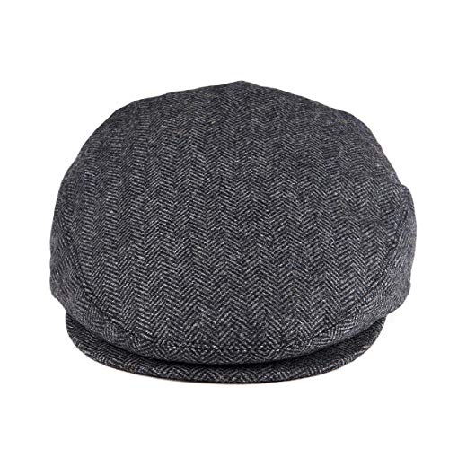 Voboom Men'S Herringbone Flat Ivy Newsboy Hat Wool Blend Gatsby Cabbie Cap thumb #2