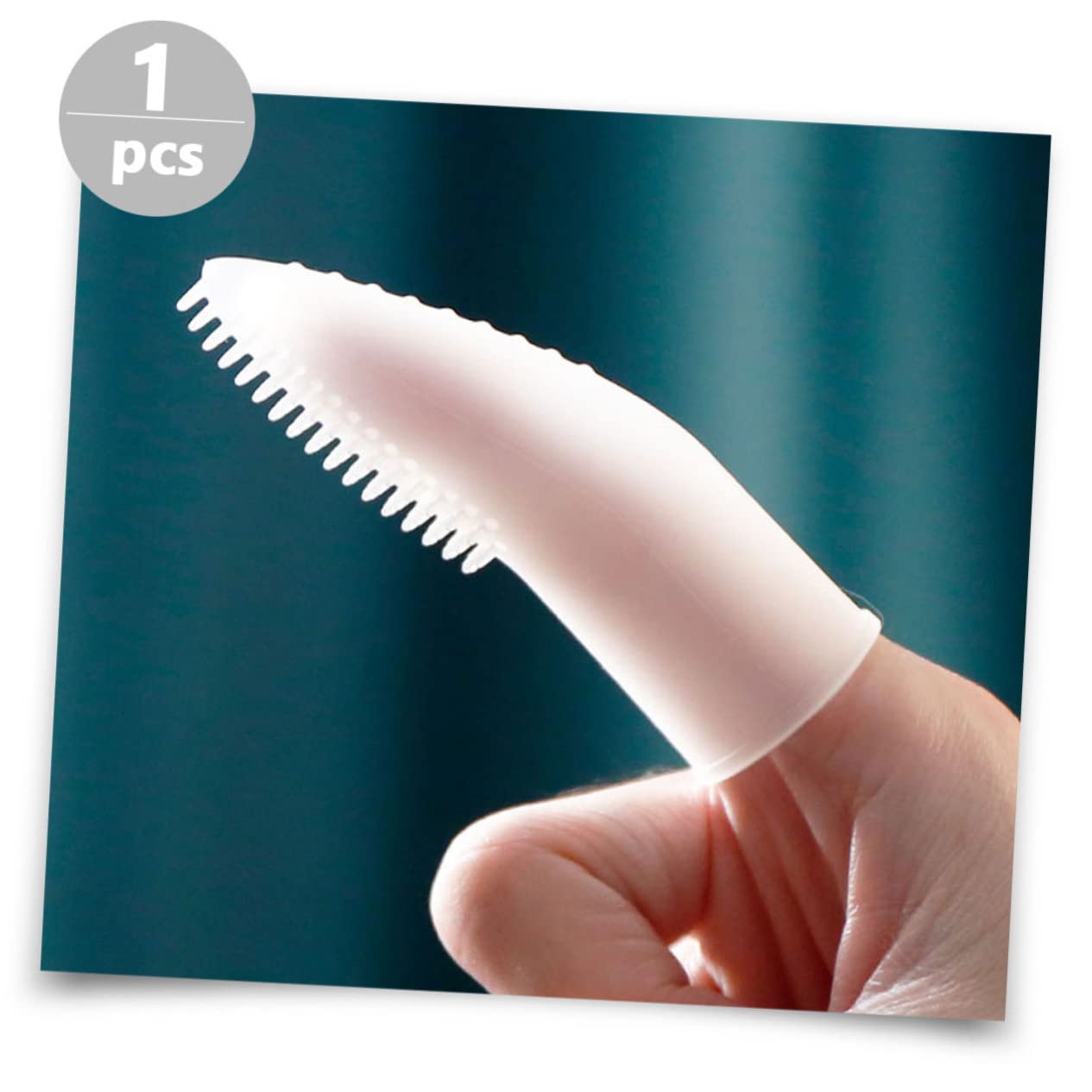 4 Pz spazzolino da denti per la pulizia del cane animale domestico orale strumento per la cura dei denti del cane spazzolino spazzolino da denti da Gel di silice bianca