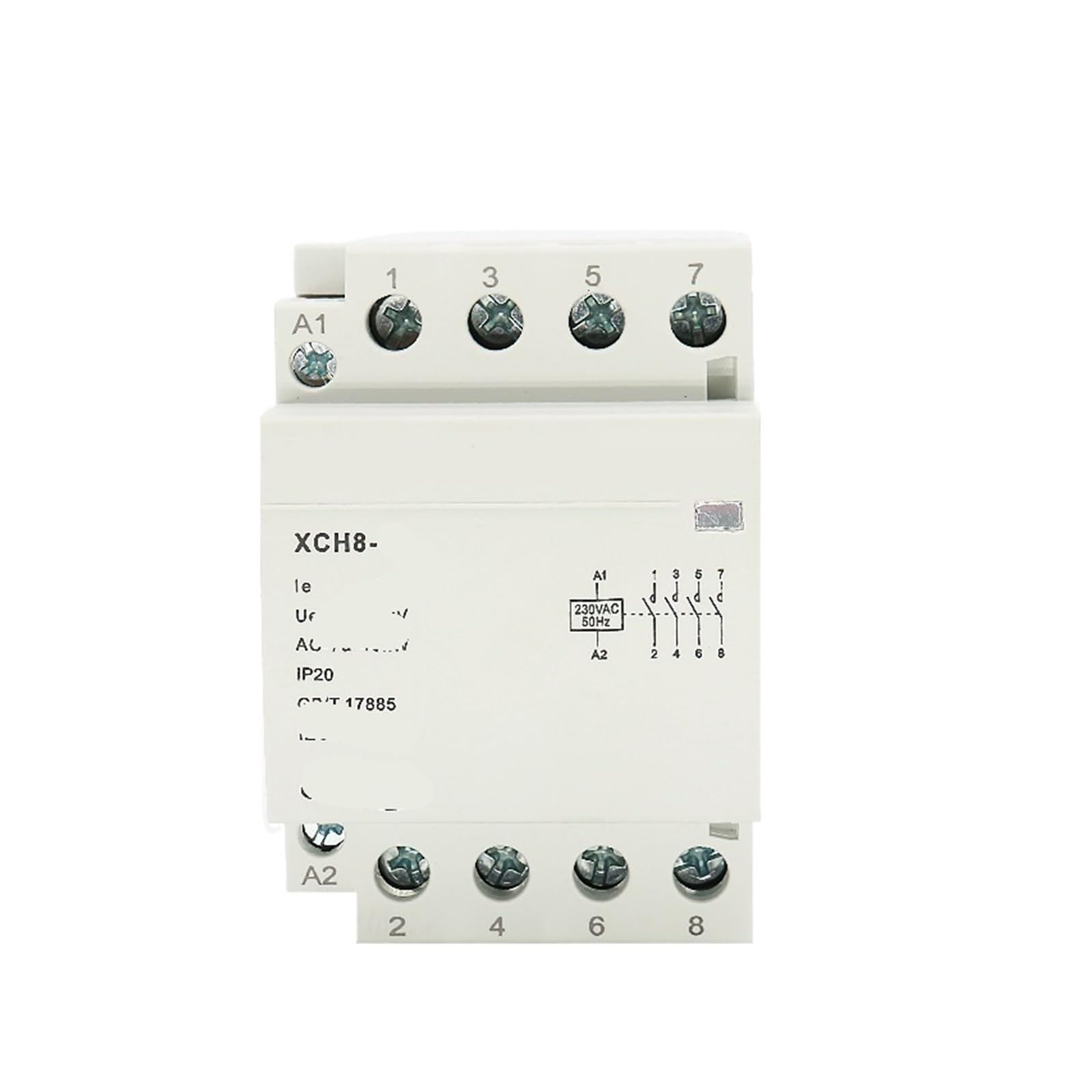 Contacteur modulaire sur rail DIN 4P 32A 40A 63A 230V