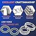 6PCS Front Wheel Bearings Seal Kit Replacement for 1997-2003 F150, 1997-1999 F250, F150 Heritage 2004, 1997-2002 Expedition, 1998-2002 Lincoln Navigator WTA12 WTA18 WS4148