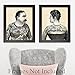 Tattoo Decor - Tattooed Man And Woman - 11x14 Unframed Art Print - SET OF 2 - Perfect Tattoo Shop Decor, Tattoo Artist Gifts, Tattoo Sign and Decorations for Parlor