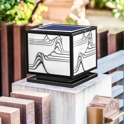 Luz de la puerta de la cabeza de la pared impermeable exterior solar LED 3