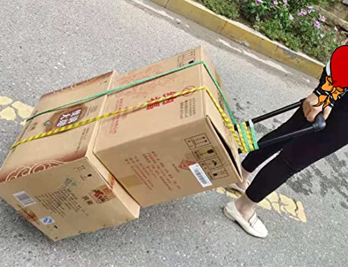 Plastic Folding Luggage Cart With 2 Wheels Lightweight Minisize Hand Truck For Travel, Moving,Camping And Office School Use Trolley(Small Base Plate 12.6"X9"Inch) #TOP5