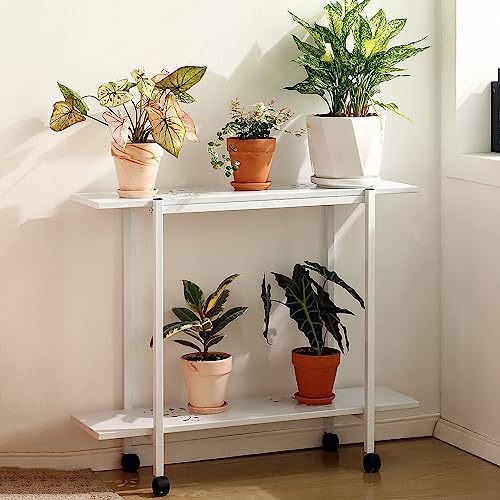Présentoir à plantes roulant en métal pour sublimer votre balcon et salon