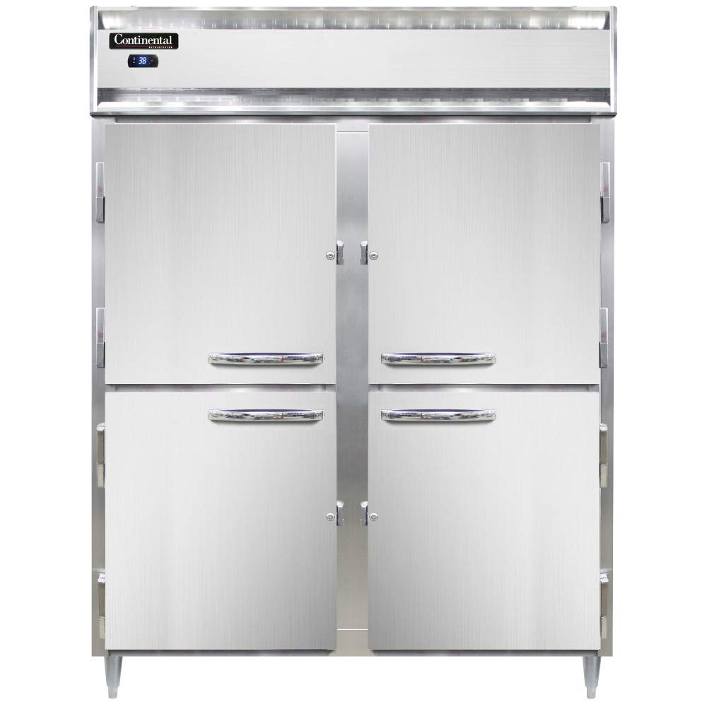 DL2RE-SS-HD Reach-In Refrigerator 2 Sec. by Continental – Commercial Grade