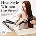 Milaya Beauty Large Heat Resistant Mat for Hair Tools – Silicone Curling Iron Holder & Flat Iron Holder – Non-Slip Hot Tool Mat & Vanity Mat – Vanity Accessories for Women, Home, Salon, or Travel