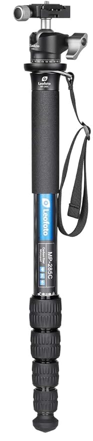 Leofoto Killer Kit MP-285C + LH-25 Ball Head 5 Section CF Travel Monopod Carbon Fiber 60