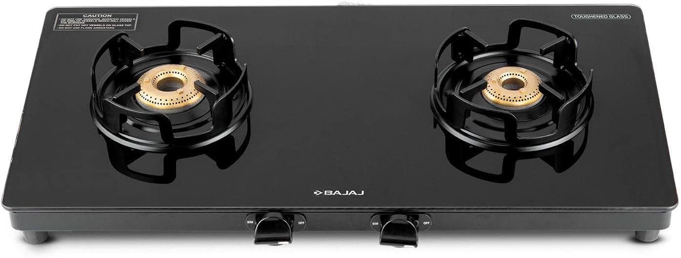 Buy Bajaj CGX4, 4Burner Stainless Steel & Glass, ISI Certified, Gas