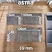 Astra Schmutzfangmatte innen waschbar 40x60 cm – Sauberlaufmatte anthrazit 100% Baumwolle Türmatte - Entra SAUGSTARK - rutschfeste Fußmatte pflegeleicht