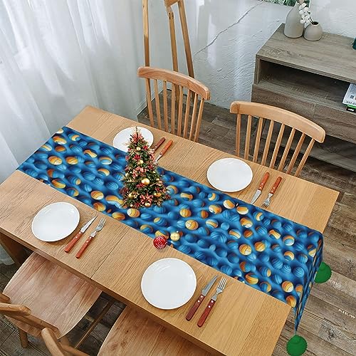Chemin de table de salle à manger rustique antitache volleyball