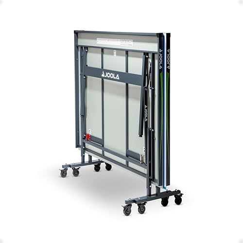 Miniatura 11 de JOOLA Mesa de tenis de mesa para exteriores, mesa de conferencias multiusos, aspecto de madera de concreto, incluye juego de red de ping pong y Gris