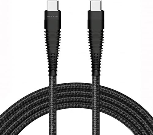 Cable de carga PD tipo C a USB-C de 6 pies, sincronización de cable de alimentación compatible con Samsung Galaxy S21 S22 S23 Ultra Plus Z Fold Z