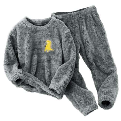 Kids Toddler 𝐏ajamas Boys Girls Fleece 𝐏js Set Winter Warm 𝐒leepwear Set Plush Tops+Pants Outfits 𝐋oungewear