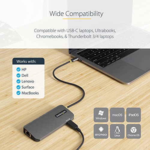Adaptateur multiport USB C StarTech avec HDMI 4K60Hz et PD 100W