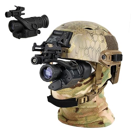 Gafas de visión Nocturna para Exteriores. Alcance monocular de visión Nocturna con Soporte for Casco, Gafas Digitales infrarrojas HD Rifle for Caza, Bosque, observación Vida Silvestre