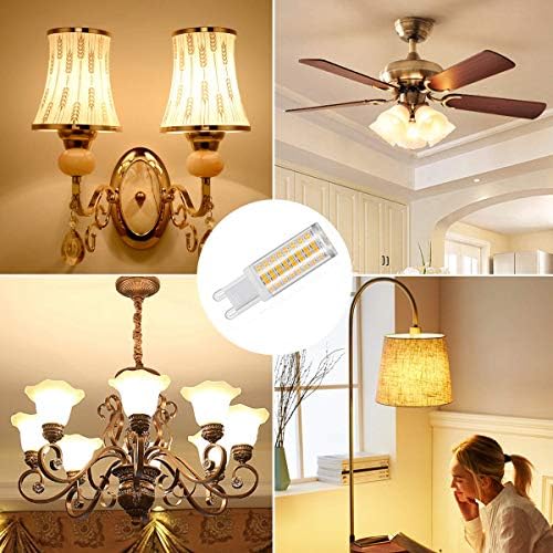 All New G9 LED Light Bulbs Dimmable, 8 W Equivalent to 75W Halogen Bulbs, 730LM, G9 Light Bulbs, Energy Saving Light Bulbs- 2Pack (Warm White)