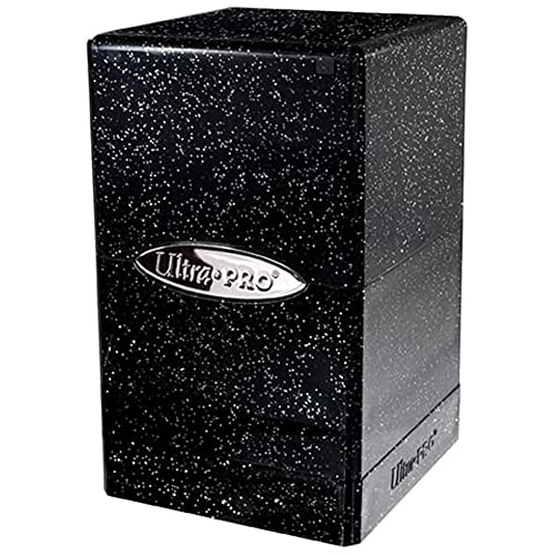 Ultra PRO Satin Tower 100+ Deck Box Glitter Black -...
