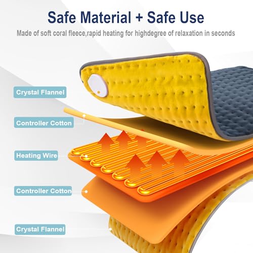 Heating-Pad-for-Back-Pain-ReliefElectric-Warming-Pad-for-CrampsHeated-Neck-Shoulder-Wrap-with-6-Heat-Settings-Auto-OffMachine-Washable-12x24Chrictmas-Gifts-for-WomenMenDadMom