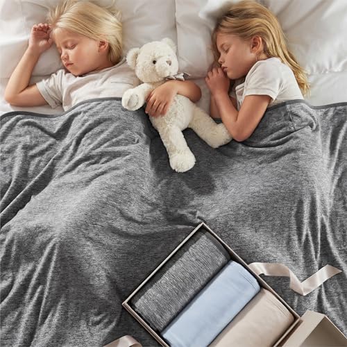 Image of Bedsure Bed Cooling Blanket Full Size - Cold Blanket for Hot Sleepers | Summer Sheet with Rayon Derived from Bamboo, Cool Layer Under Comforter, Lightweight Thin Bedding