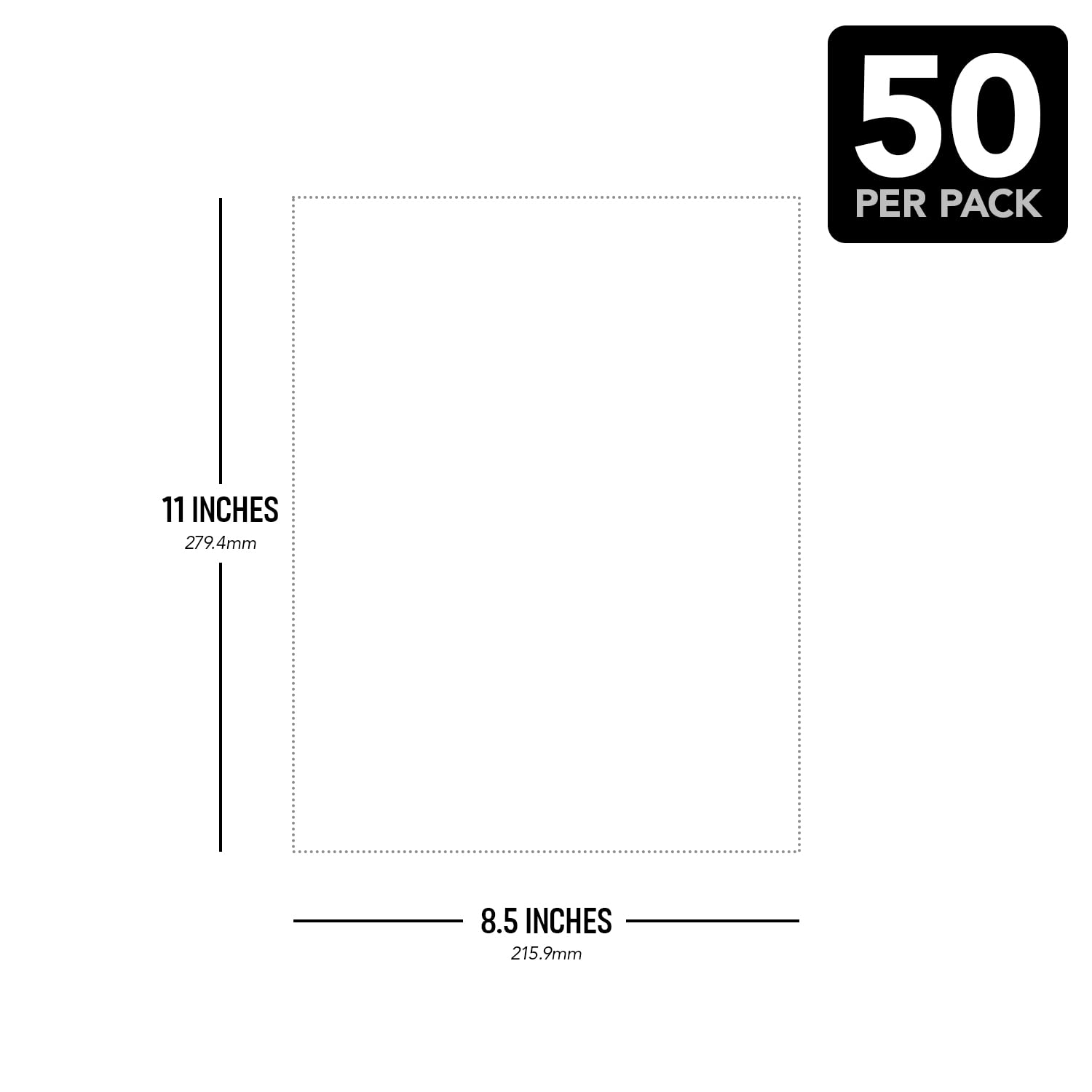 Heavy Weight White Cardstock - 100lb Extra Thick Card Stock Paper - Great for Brochures, Invitations, Business Cards, Stationary Printing | Acid-free | 8.5" x 11" (Letter Size) | 50 Sheets per Pack - Image 6