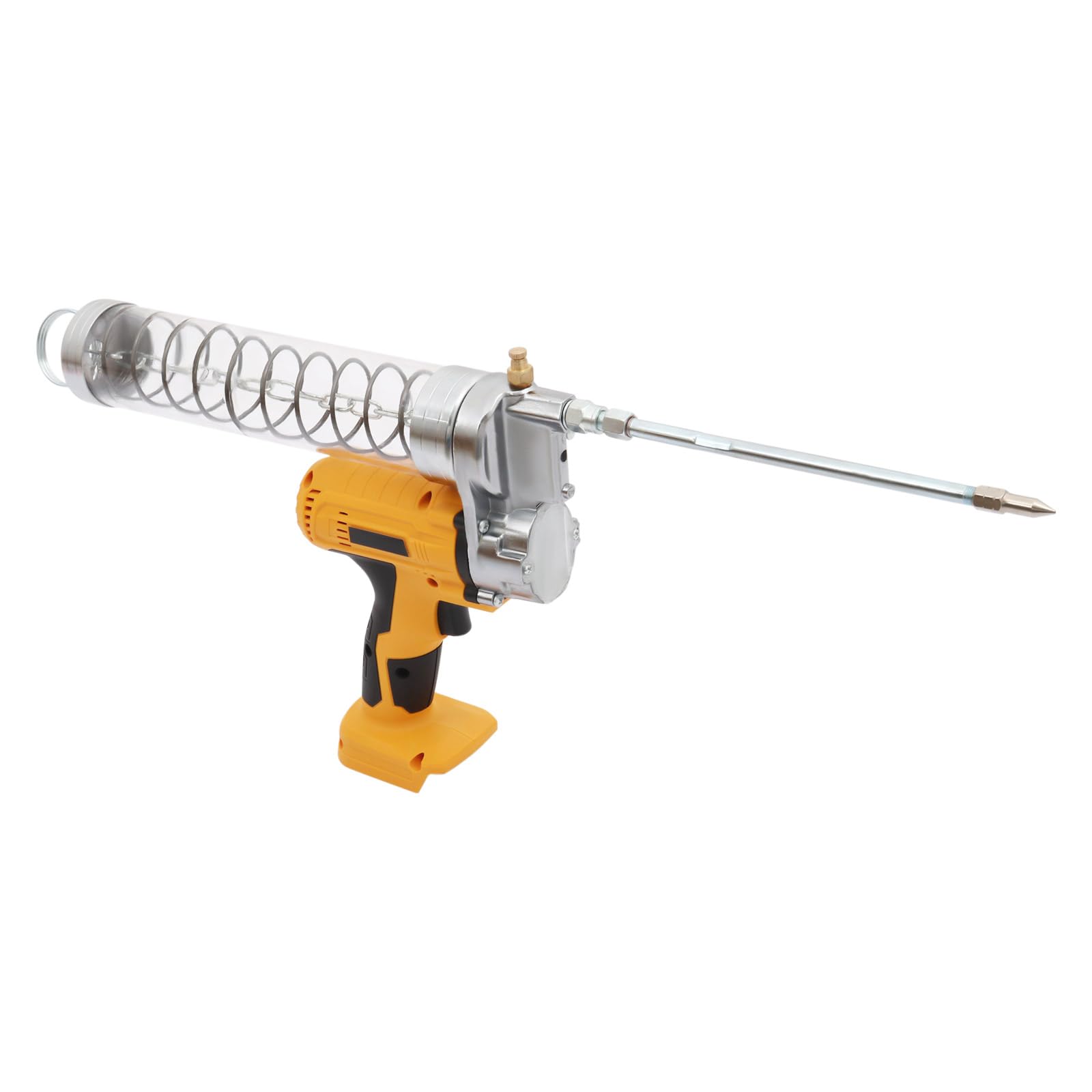 Pistola engrasadora eléctrica con batería, 10000 psi, 21 V/24 V, con tubo de aceite rígido y flexible, pistola de engrase inalámbrica para equipos mecánicos, aceites 900 CC