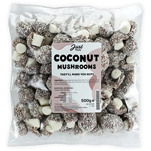 Just Treats Coconut Mushrooms (500g Treat Bag) Cover