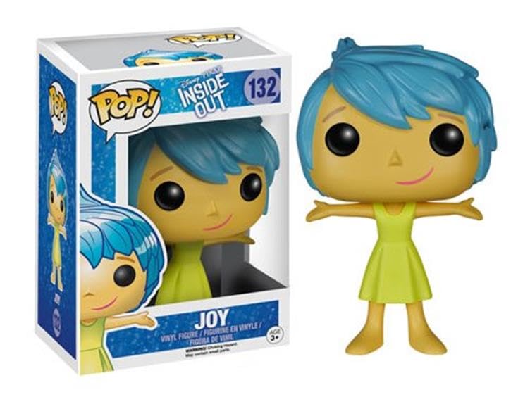 Funko Pop Inside Out + Protector: Pop! Figura de vinilo de Disney (juego de regalo incluido con caja protectora de caja de la marca ToyBop) (Joy)