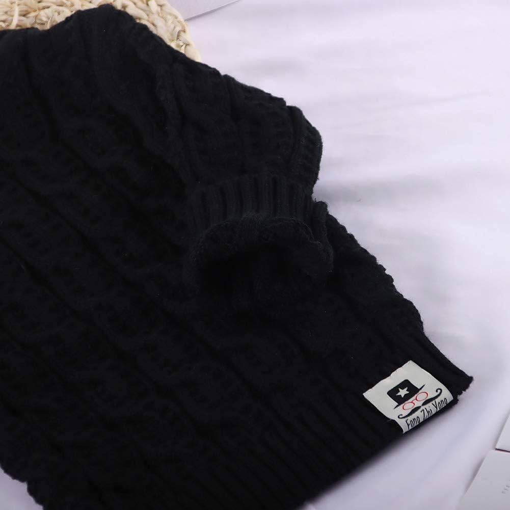 MODNTOGA Toddler Baby Boys Girls Knit Sweaters Cable Turtleneck High Collar Fall Winter Soft Warm Sweater Pullover Tops - Image 4