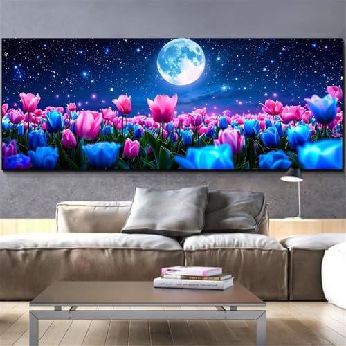 Diamond Painting Fleur Grand Format 80x220cm pour Chasser le Stress et Décorer vos Murs