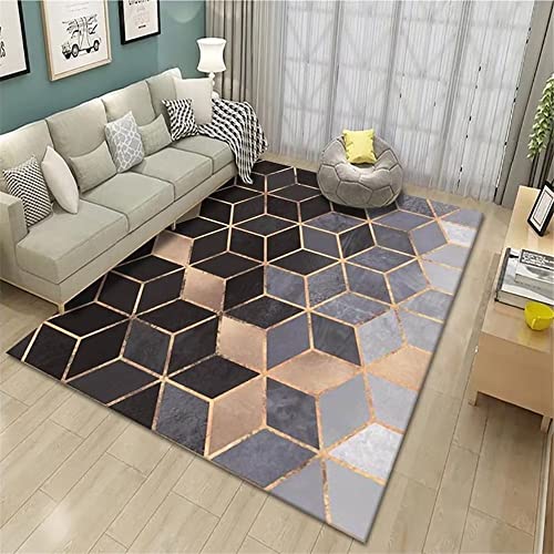 Tapis géométrique de chambre à coucher lavable de 120X180CM pour décorer le salon