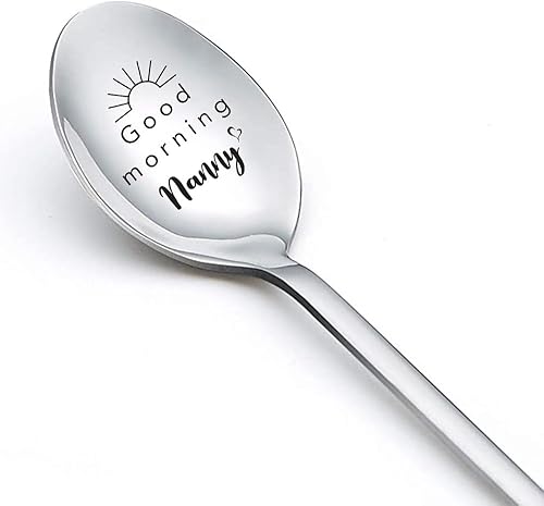 Miniatura 5 de Cucharas de regalo para abuelita de nieta y nieto, cuchara para abuelita, regalos divertidos para los amantes del café, té, cuchara para abuelita,