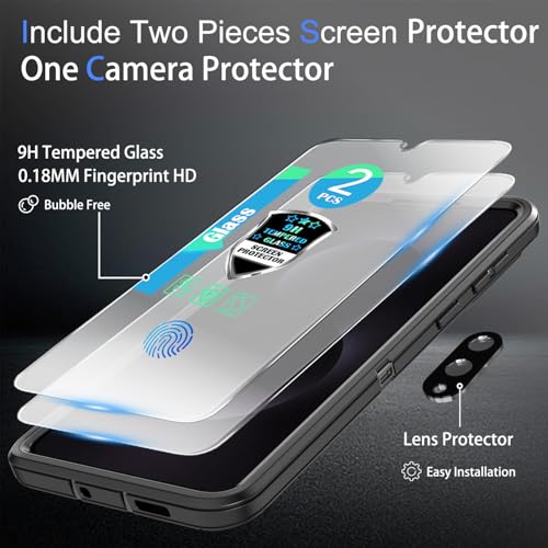 Coque pour Samsung Galaxy S25 Slim protection robuste 3 en 1 antichoc avec film objectif - 4