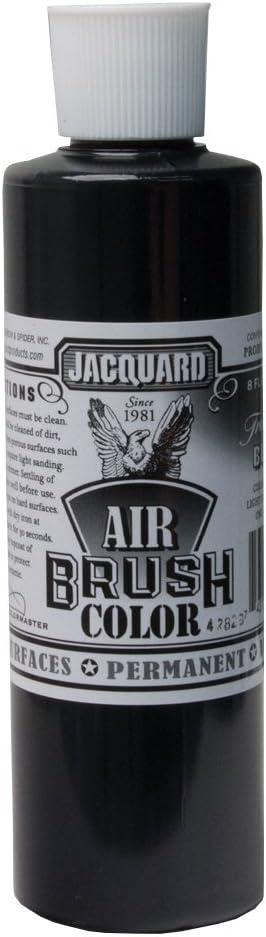 Transparent Black Airbrush Paint by Jacquard 8 oz