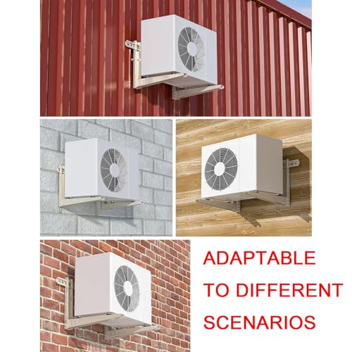 Support mural pour climatiseur mini split réglable en acier galvanisé de 40 à 65 cm - 8