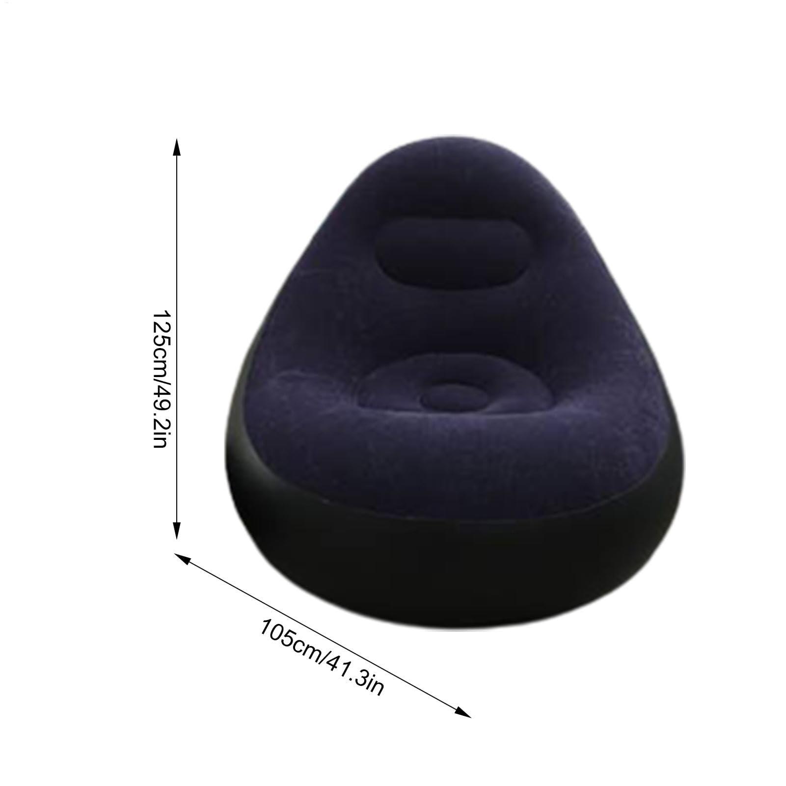 Sofá plegable con reposapiés, sofá inflable al aire libre, silla de salón inflable, silla plegable portátil, muebles de exterior para camping, almuerzo, jardín, fiesta