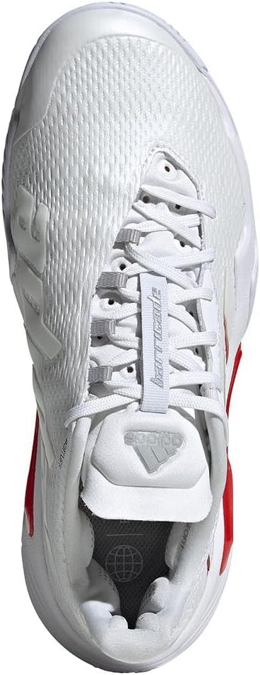 Adidas Adult Barricade Tennis White/Silver Metallic/Grey 7