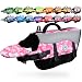 Vivaglory Dog Life Jackets, Pet Life Vest Lifesaver Dog Life Preserver with Extra Padding for Dogs, Camo Pink, S