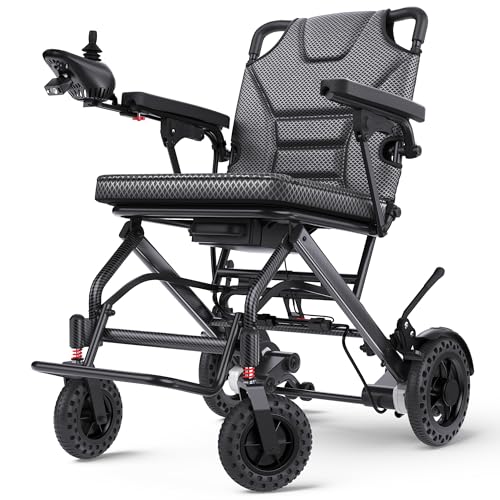 35lb Foldable Electric Wheelchair – 360W Dual Motor 12.5‑mi Range