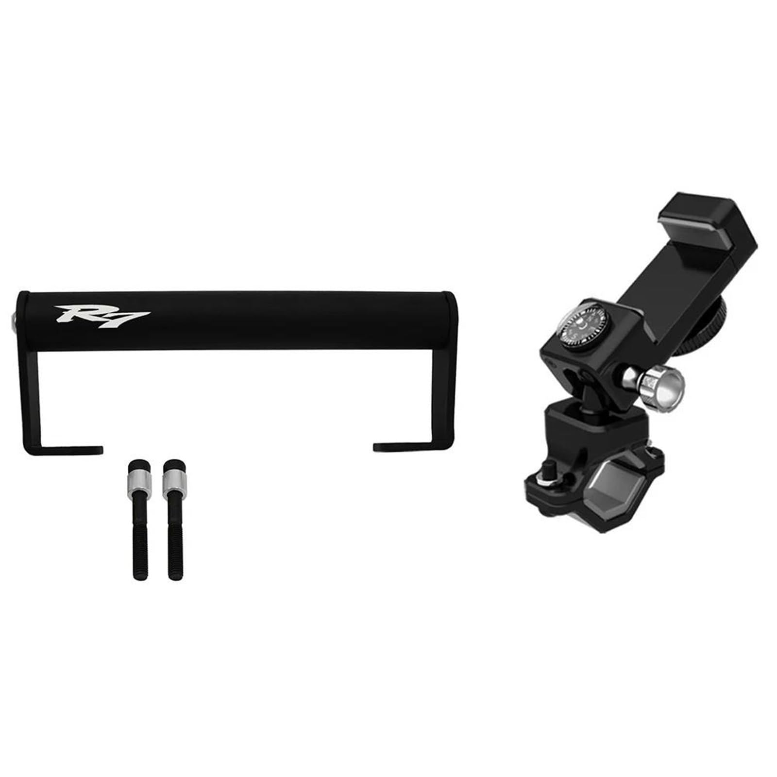 Soporte De Navegación para Motocicleta para Yamaha YZF-R7 YZFR7 YZF R7 2022 2023 Soporte Ajustable para Teléfono De Repuesto para Manillar Navegación GPS Soporte(Negro 5)