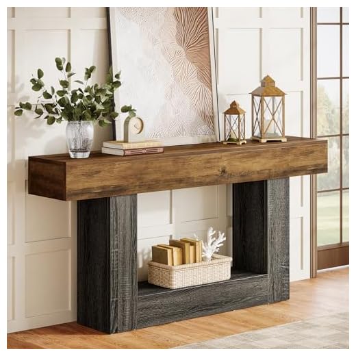 Tribesigns 63-Inch Rustic Console Table