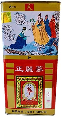 Raíces secas de ginseng rojo coreano Shing Hon 6 años de grado celestial (10.58 oz)