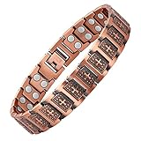 Jecanori Pure Copper Bracelet for Men, Magnetic Cross Bracelets for Men with 3500 Gauss Magnets, Mens Pure Copper Bracelet