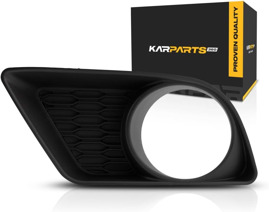 KarParts360 For Dodge Charger Fog Light Cover 2011 12 13 2014 Driver Side | Black | SE/SXT Model | DOT/SAE Compliance | CH1038133 | 68092573AA