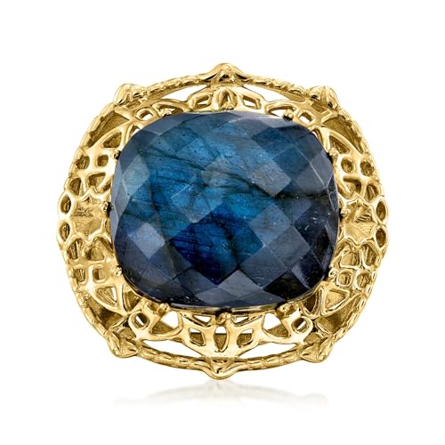 Ross-Simons Labradorite Ring in 18kt...