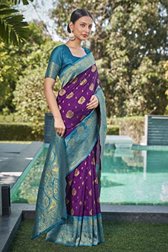 Image of Glory Sarees Women's Banarasi Silk Saree With Blouse Piece (Rich Silk101 Parent)
