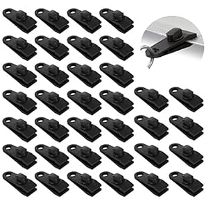 Eatheaty 36 Stück Planenklammern Federzwingen