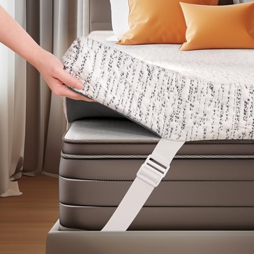 Symax SA1LKMSKM4Q 4 Inch Queen Memory Foam Mattress Topper With Removable Cover, Gel-Infused Foam Mattress Pads For Pressure Relief, Non-Slip Breathable Bed Topper For Sofa Bed, Rv thumb #3