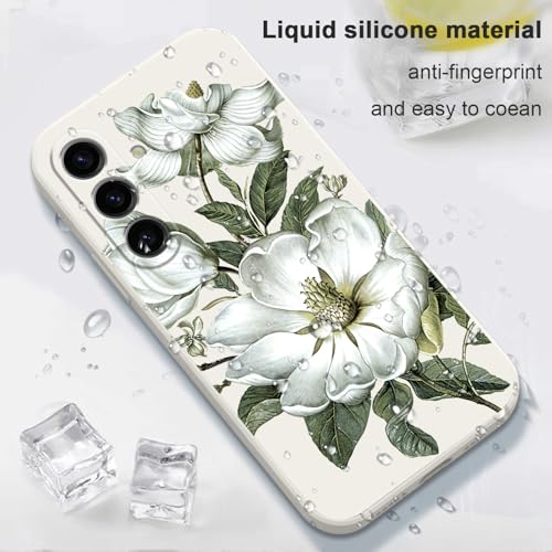 Coque Samsung S24 FE en silicone blanc avec doublure microfibre - 6