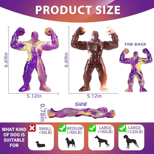 Jouets à mâcher durables pour chien de taille moyenne en lot de 2 - 3
